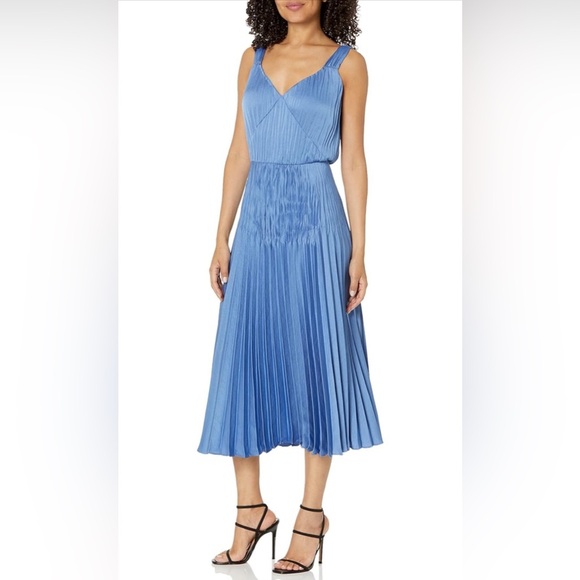 Vince V-Neck Pleated Slip Dress (New) Size: S - Picture 1 of 7